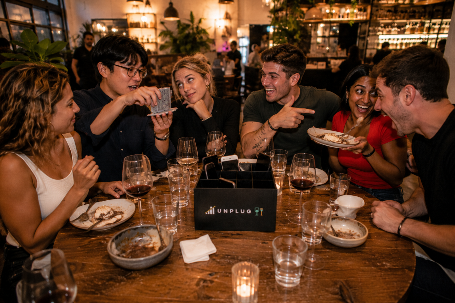 Group retrieving phones from UNPLUG jail at end of night